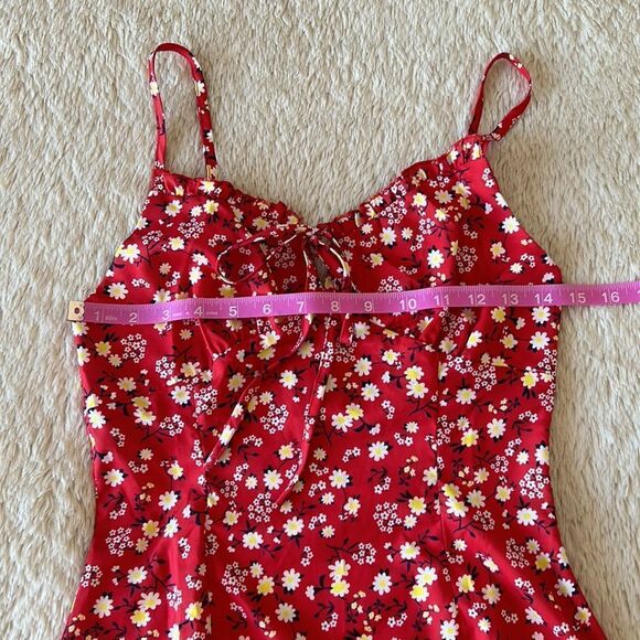 SHEIN red floral sundress size XS - Picture 9 of 16